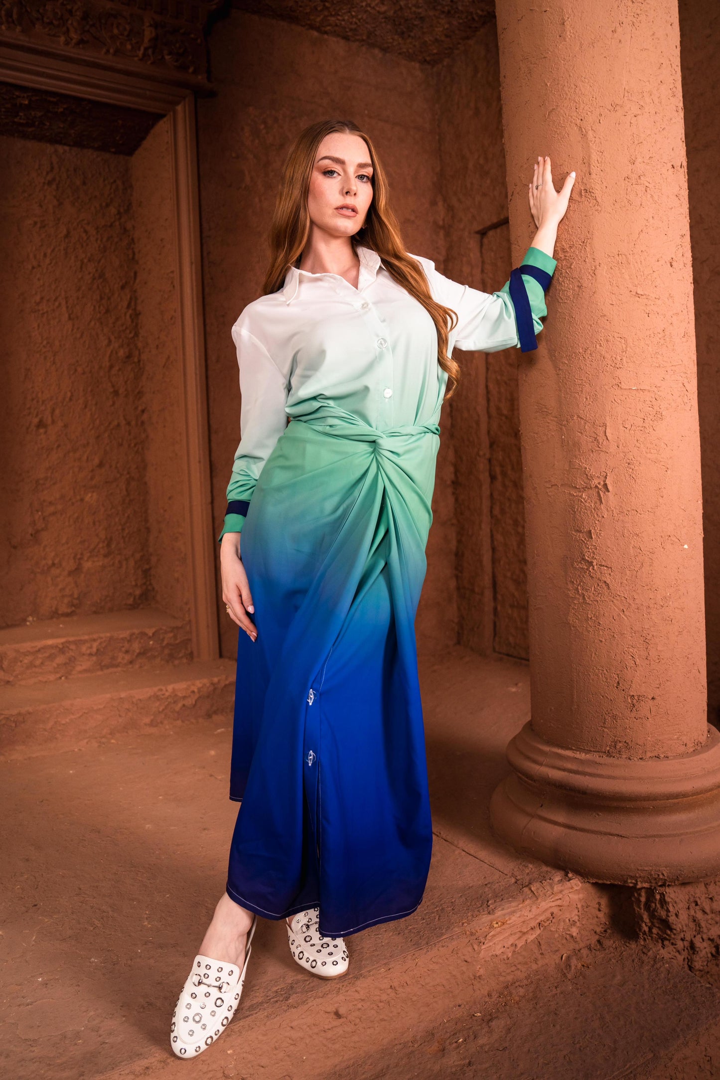 Waves Shirt- Dress