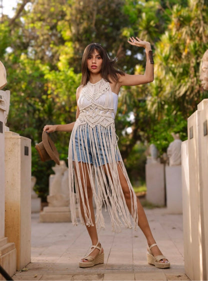 Boho Macrame Cover-up