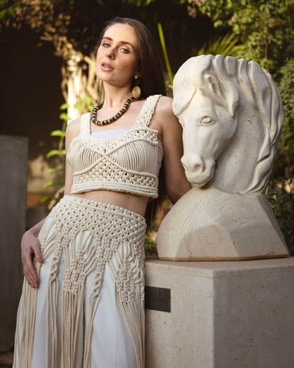 White Sand Macrame Set